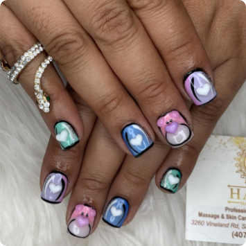Gel X nail extensions artistry
